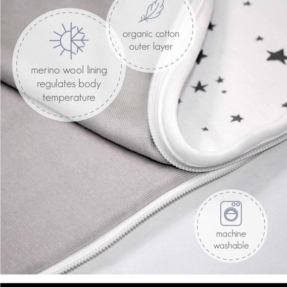 Woolino Sleep Sack Night Sky - Picture 2 of 6